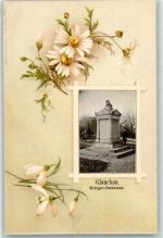 08371 O9610 Glauchau - Kriegerdenkmal Margeriten Schneeglöckchen