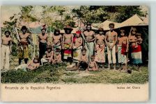 Indios del Chaco Motiv Argentinien Gebrauchsspuren