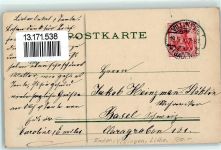 78048 W7730 Villingen-Schwenningen 1910 Gebrauchsspuren Schwarzwaldhaus Ruine Kirneck Brunnen Ort lt. Stempel Lithographie