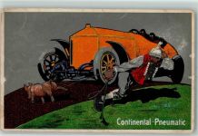 Auto Schwein AK Continental 1917 Gebrauchsspuren