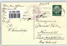 87561 W8980 Christlessee - WK II Erholungsheim der N.S.K.O.V. Hotelstempel