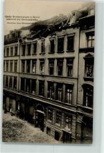 10115 O1020 Friedrichshain 1919 Foto AK Straßenkämpfe Berlin 1919 Zerstörtes Haus Blumenstraße