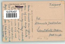 36251 W6430 Bad Hersfeld 1940 - Parkrestaurant Bolender Innenansicht Speisezimmer, gute Erhaltung AK