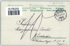 55116 W6500 Mainz a Rhein 1902 Lithographie Dom Stadthalle Bahnhof