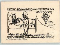 W3000 Hannover Ernst Reinhardt , der Meister der Karikatur AK Künstler R 1933