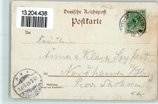 18340 Saint-Germain-des-Bois 1897 Lithographie Gruss aus - der Rosen Villa - Hotel AK