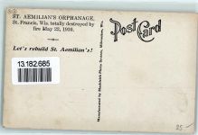 Milwaukee 1930 - Nach dem Feuer St. Aemilian`s Orphanage OT St. Francis