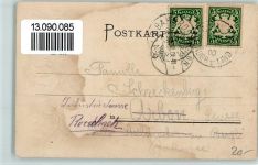 W8000 München Litho - Hofbräuhaus AK Wappen 1900 Gebrauchsspuren