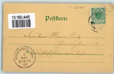98617 O6100 Meiningen 1900 Mondschein Marktplatz