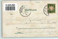 87700 W8940 Memmingen Lithographie Gruss aus - Kriegerdenkmal , Bahnhof , Marktplatz , Ottmar Zieher 420 AK