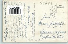 78609 W7201 Tuningen 1954 Foto AK Kirche und Rathaus, Handlung Jakob Hauser