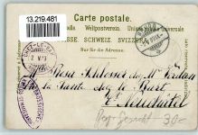 Zürich Verlag Künzli Nr. 5013 - Zürich See mit Uto Berggesicht 1899 Gebrauchsspuren