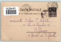 21000 Dijon 1898 Lithographie Place Darcy L'Hotel de Ville