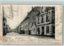 32657 W4920 Lemgo 1903 Gebrauchsspuren Breitestraße mit der Abtei