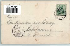 32657 W4920 Lemgo 1903 Gebrauchsspuren Breitestraße mit der Abtei