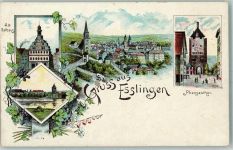 73728 W7300 Esslingen am Neckar Lithographie Altes Rathaus Pliensauthor