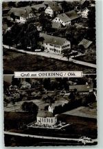 82380 W8128 Oderding , Kr Weilheim, Oberbay - Fliegeraufnahme Gasthaus A. Liedl