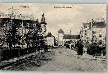35410 W6303 Villingen , Kr Gießen 1917 - Eingang zum Bahnhof , Hotel Deutscher Kaiser
