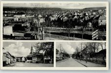 61381 W6382 Köppern , Taunus 1950 - Straßenpartien, Teilansicht AK