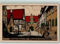 63911 W8763 Klingenberg a. Main Künstlersteindruck Eingang zum Schloss sign