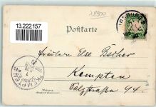 86150 W8900 Augsburg , Bay 1899 Lithographie Rathaus Bischöfl. Residenz St. Moritzkirche Augustusbrunnen