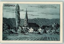 97783 W8781 Karsbach 1915 Künstlerkarte sign E. Janton Feldpoststempel WK I 8. Landwehr Div.