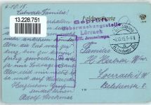 97783 W8781 Karsbach 1915 Künstlerkarte sign E. Janton Feldpoststempel WK I 8. Landwehr Div.