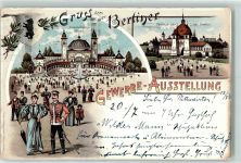 10115 O1193 Treptow - WK II Gewerbe-Ausstellung 1896 Ausstellungs-Palast Pavillion d. Stadt Berlin