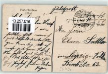 26434 W2942 Hohenkirchen , Oldenburg 1917 Gebrauchsspuren Dorfstraße