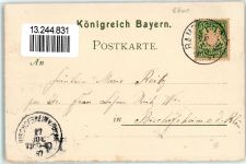 96047 W8600 Bamberg 1897 Lithographie Klein Venedig Michaelsberg Rathaus Dom Alte Hofhaltung