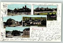 08209 O9700 Auerbach , Vogtl 1906 - Kgl. Lehrer-Seminar Altmarkt Rathaus Schützenstraße Neumarkt
