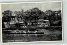 25876 W2251 Schwabstedt - Landpoststempel Hotel zur Treene Ruderboot 4er mit Steuerfrau