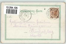4532 Kremsmünster 1897 Gebrauchsspuren Hofgarten Lithohraphie