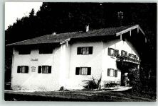 83278 W8220 Traunstein , Oberbay Foto AK Haus Traunblick Eule Ort lt. Stempel