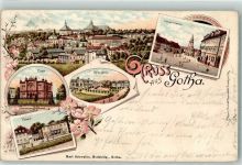 99867 O5800 Gotha , Thür 1898 Lithographie Loge Palais Orangerie Hauptmarkt