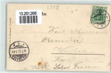 38678 W3392 Clausthal-Zellerfeld 1902 - Kronenplatz Mädchen mit Obstkorb