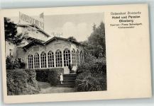 17454 O2238 Zinnowitz , Ostseebad - Hotel Pension Glienberg Mann Mädchen