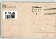 Ballonstoff Humor AK Continental 1916 Gebrauchsspuren