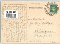 O5500 Nordhausen , Thür Festpostkarte zur Tausendjahrfeier sign S-F Privatganzsache 1927 Künstlersteindruck