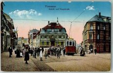 66953 W6780 Pirmasens 1919 - Schloss- u. Hauptstraße Straßenbahn
