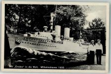 W2940 Wilhelmshaven Modellschiff Kreuzer Emden Marine WK II 1933