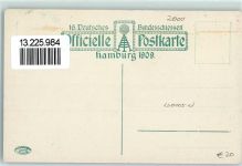 W2000 Hamburg Bundesschießen 1909 Victoria Bar AK Schützenfest