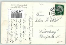 95359 W8658 Kasendorf , Oberfr Gebrauchsspuren Gasthaus Schwarzes Roß