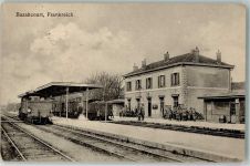 51110 Bazancourt 1915 - Bahnhof Soldaten Feldpost WK I Feldpostexpedition der 24. Reserve Division