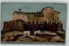 Magliano Castello Motiv Italien Künstlerkarte