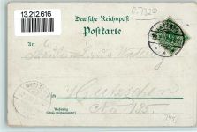 04703 O7320 Leisnig 1897 Gebrauchsspuren Gruss aus - Litho, Postamt, Kaserne , Schloß, Realschule AK