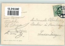 54290 W5500 Trier 1910 Gebrauchsspuren Brieftaube Grüße aus Trier Trierer Hauptplatz