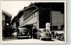 Brennerpass Foto AK Zollamt Autos Motorrad Grenze