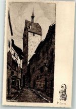 Riquewihr Reichenweier sign. Jean Jaques Waltz Nr. 328 Verlag Braun & Cie Hansi (Waltz) Künstlerkarte