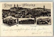 85354 W8050 Freising , Oberbay Lithographie Knaben- und Clerikalseminar Weihenstephan Schullehrerseminar